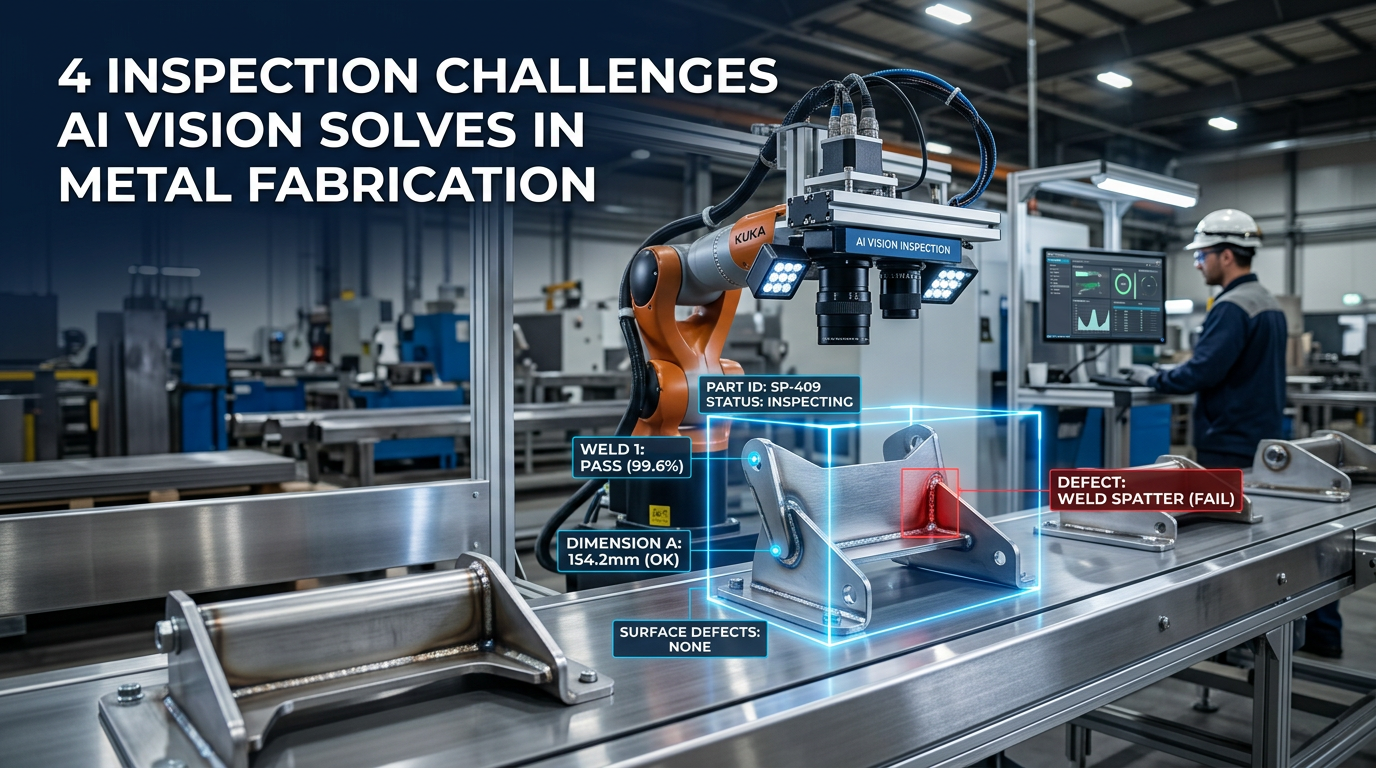 4 inspection challenges AI vision solves in metal fabrication