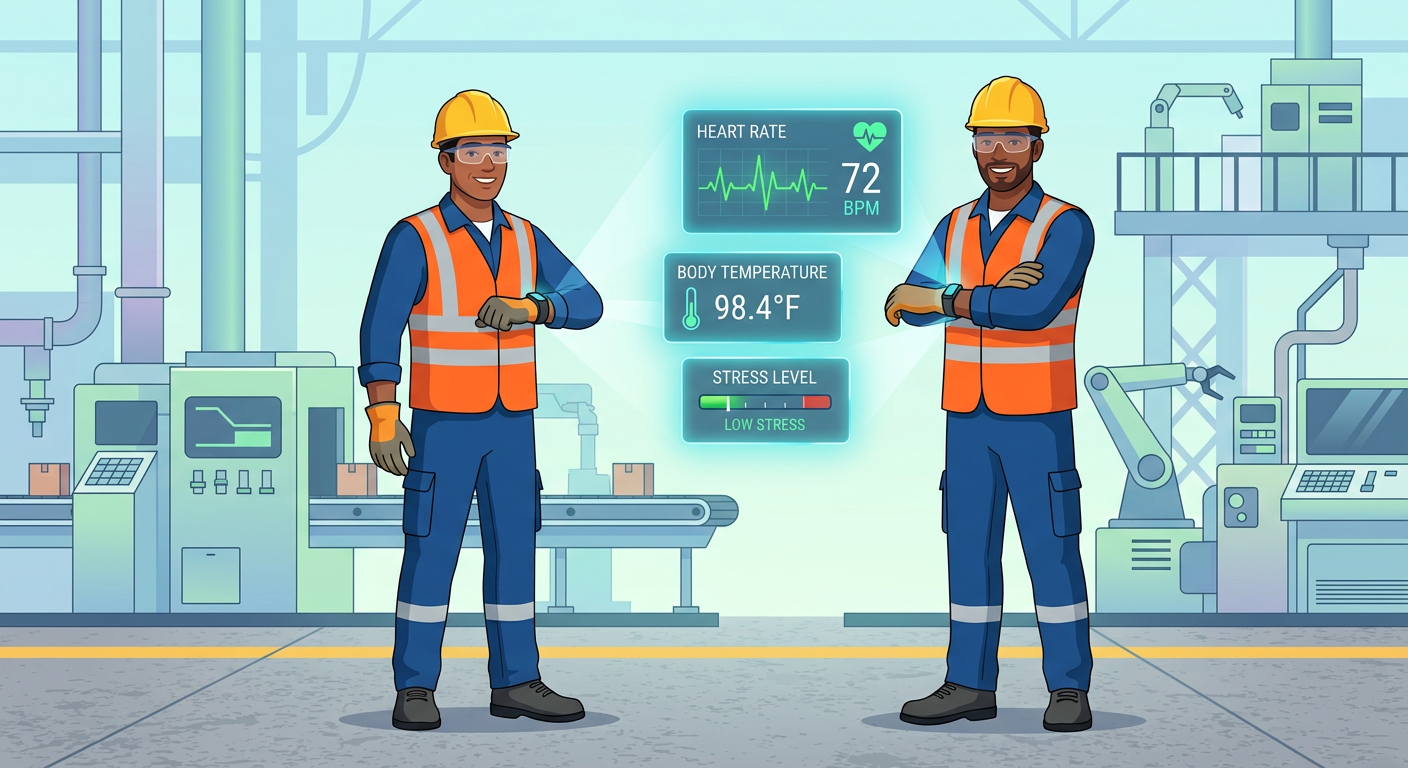 Biometric safety monitoring: how AI smartbands prevent workplace accidents