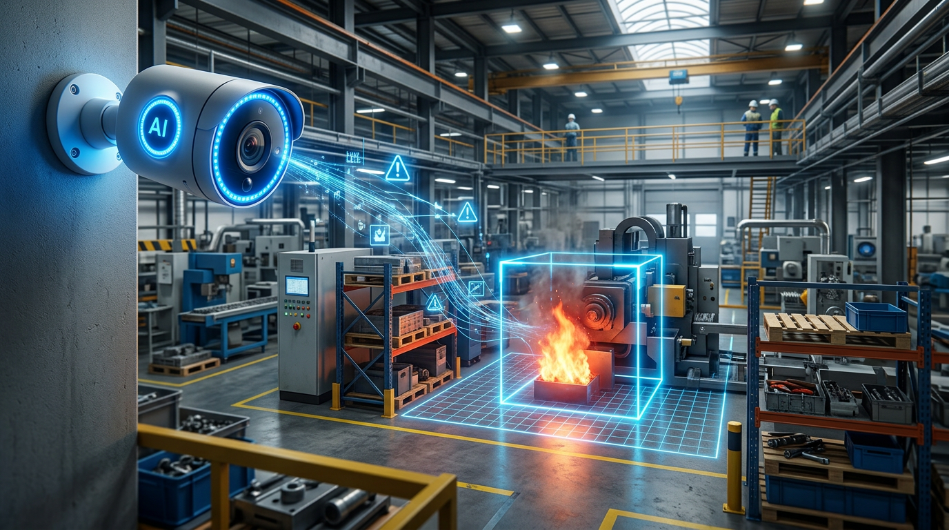 Fire detection AI: How computer vision replaces manual safety patrols in factories